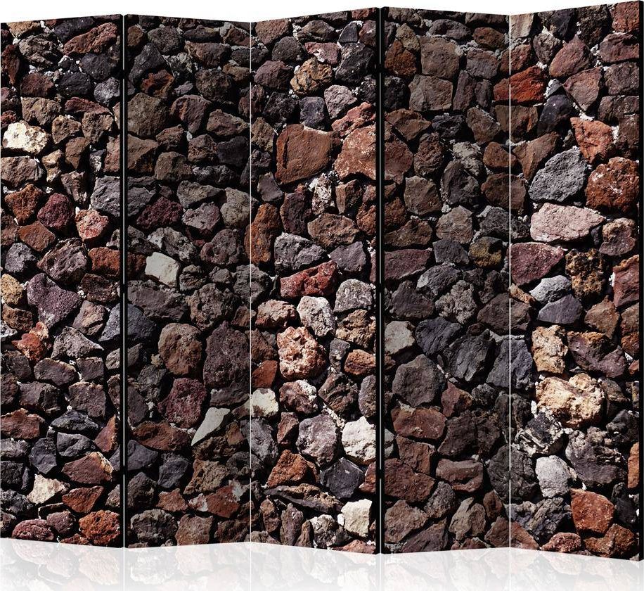 Artgeist Parawan 5-częściowy - Kamienny zamek II [Room Dividers] uniwersalny