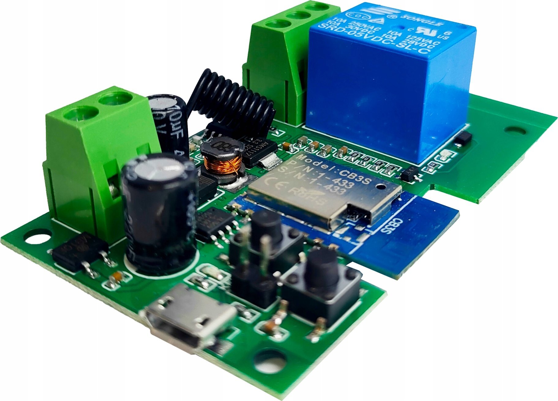 Tuya TUYA DC 5-32V WIFI+RF433 STEROWNIK BEZNAPIĘCIOWY