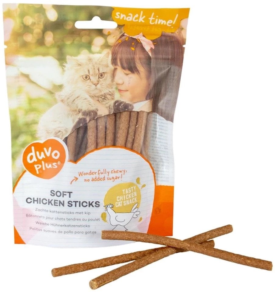 Duvo+ Soft Sticks Przysmak Dla Kota Paluszki Kurczak 50g