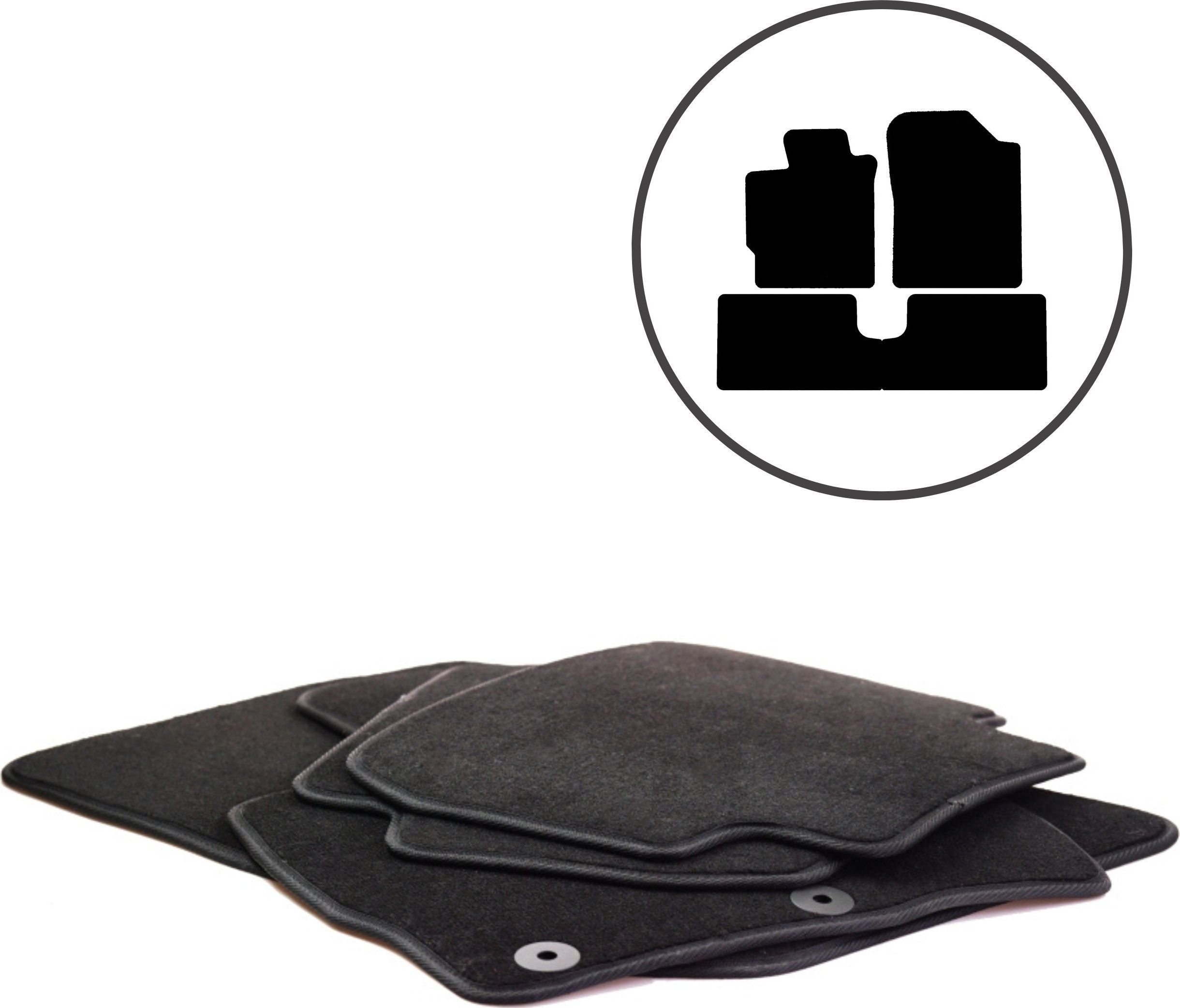 Dikel Dywaniki samochodowe 4szt. Toyota Yaris III