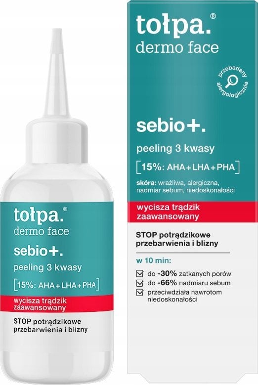 Alkotest TOŁPA_Dermo Face Sebio+ peeling do twarzy AHA+LHA+PHA 50ml