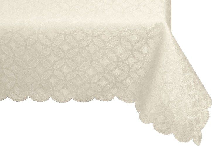 AH Obrus Bieżnik Rozeta Krem Obrusy Na Stół 150x240
