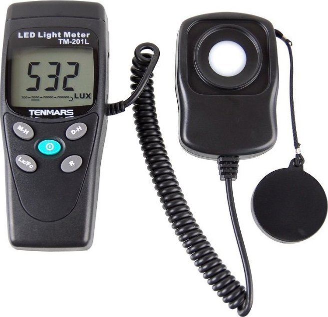 Luksomierz 0,1~200000 lx do diod LED TENMARS TM201L
