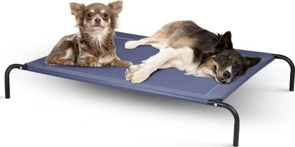 Costway Legowisko podwójne dla psów podwyższone z przewiewną matą