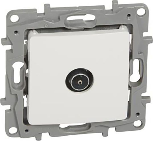 Legrand Gniazdo antenowe NILOE TV 9.5 męskie końcowe białe (764551)