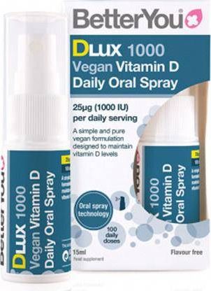 BetterYou BetterYou - DLux 1000, Wegańska Witamina D w Sprayu, 15 ml