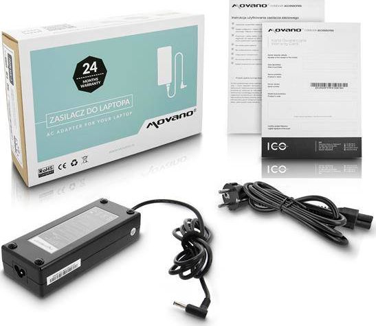 Zasilacz do laptopa Movano 120 W, 3 mm, 6.2 A, 19.5 V (ZZ/HP195615P)