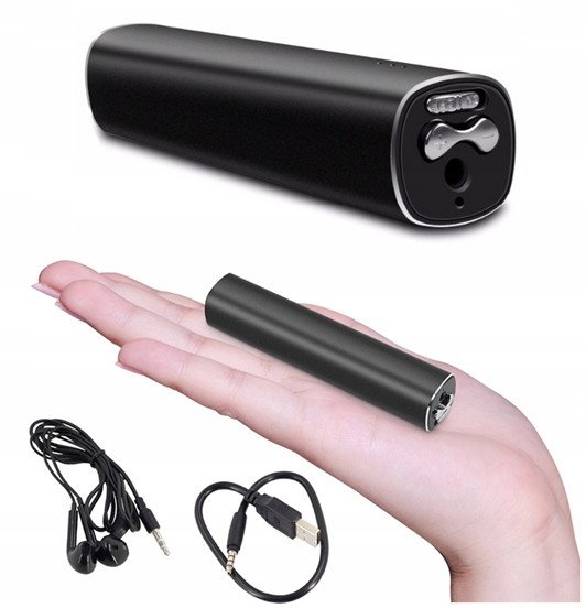 Dyktafon Q500 8GB z detekcją głosu, 500h nagrywania