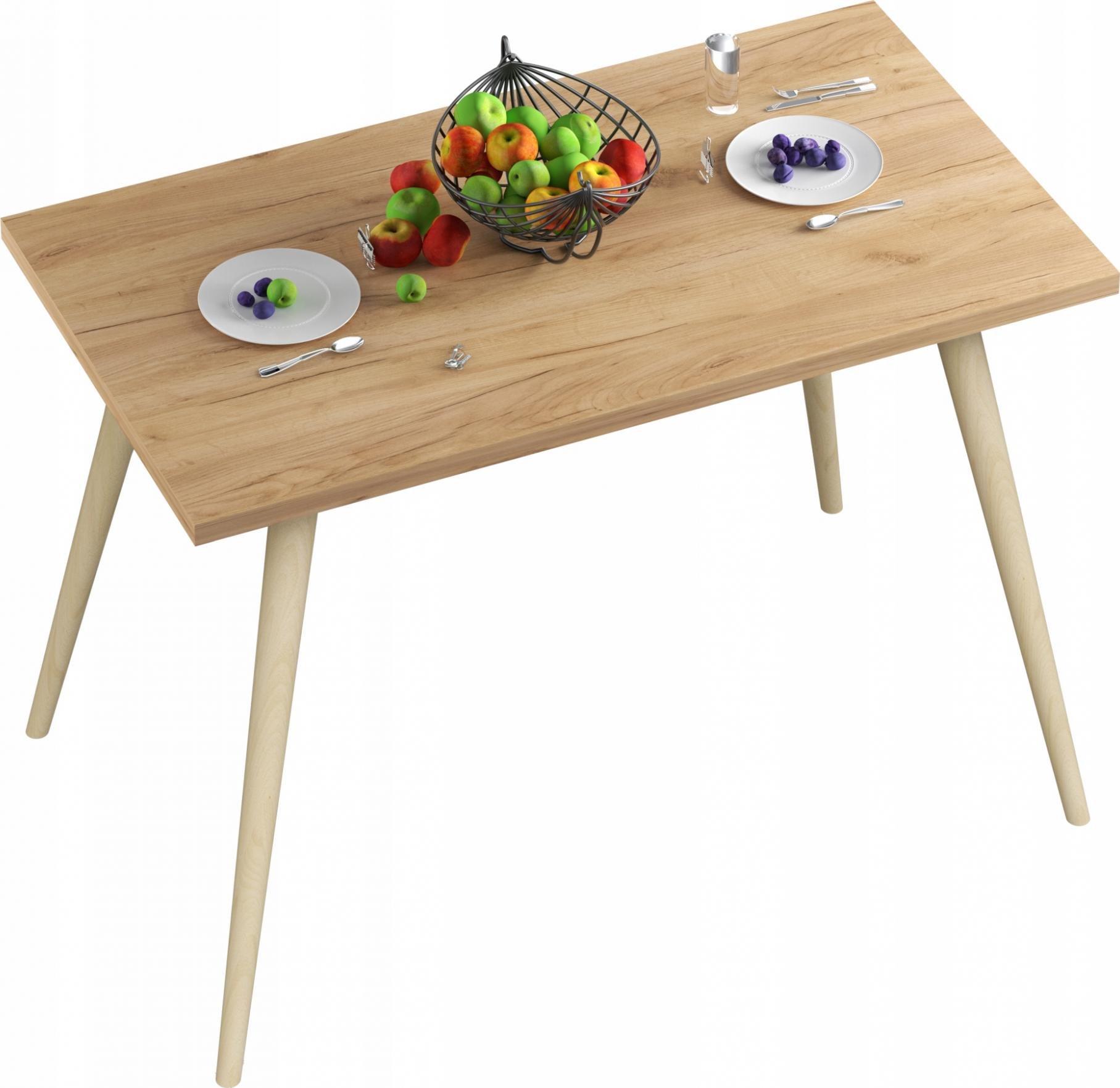 YRKE STÓŁ STOLIK KUCHENNY-70x50x36-DĄB ZŁOTY