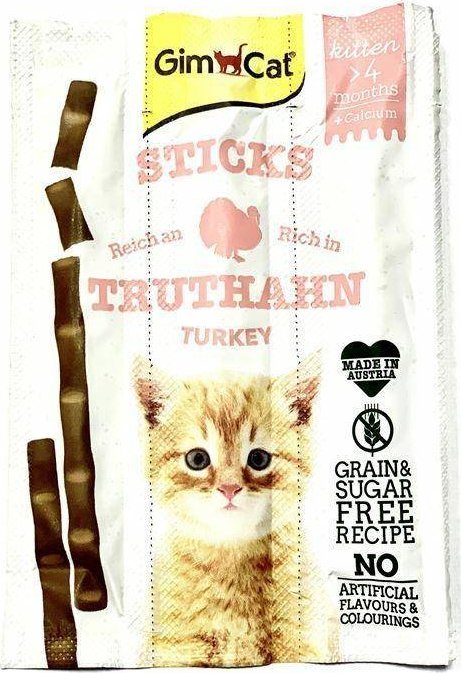 Gimcat GIMCAT STICKS 20g KITTEN z INDYKIEM 3szt. /24