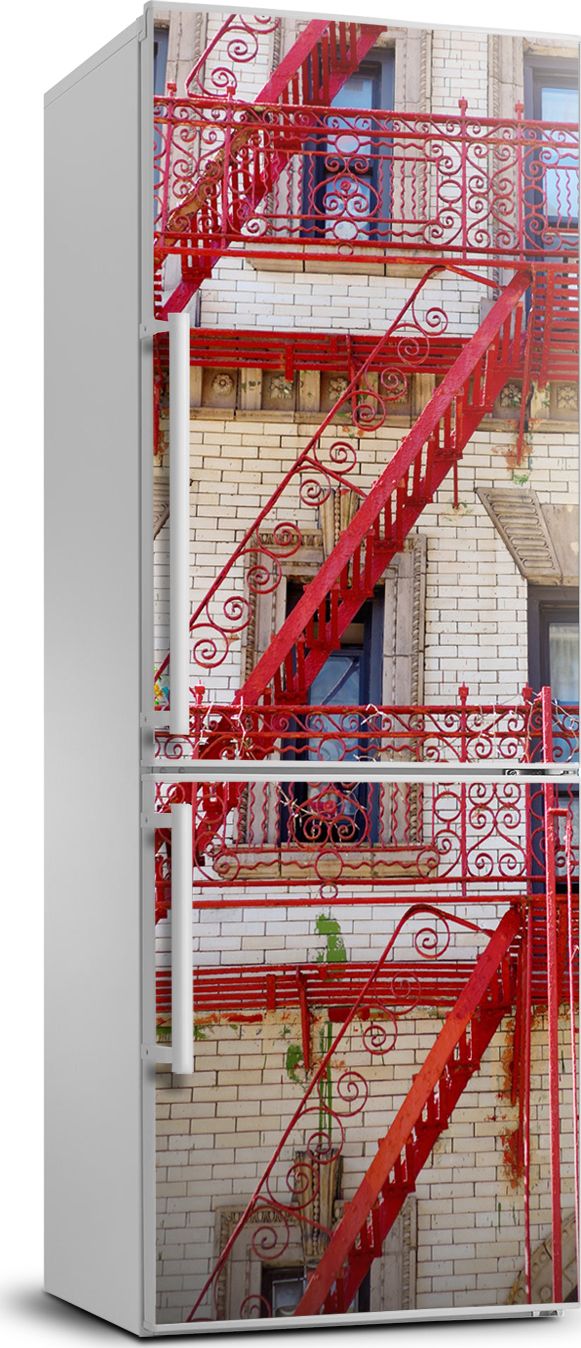 Tulup Naklejka samoprzylepna na lodówkę 60x180 cm Włoska kamienica