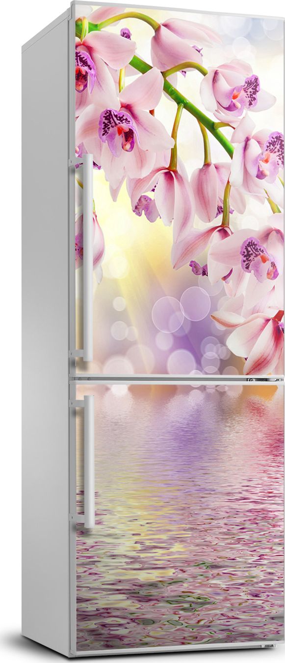 Tulup Naklejka samoprzylepna na lodówkę 70x190 cm Orchidea