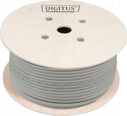 Digitus DIGITUS Coaxial cable RG-6 75 Ohm shielded foil + braid 77 percent Eca PVC 500m white reel