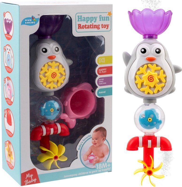 ZABAWKA DO KĄPIELI WANNY Przelewowy Prysznic Kran