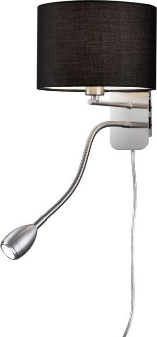 Kinkiet Trio Kinkiet nowoczesny czarny Trio HOTEL do czytania 271170202