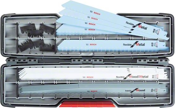Bosch Zestaw brzeszczotów do drewna i metalu, ToughBox 20szt. (2607010996 )