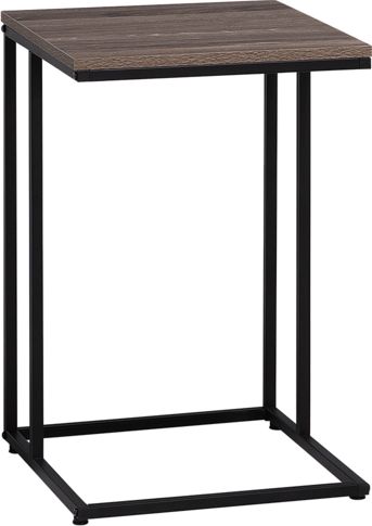 Shumee Stolik brązowoszare drewno z czarnym TROY