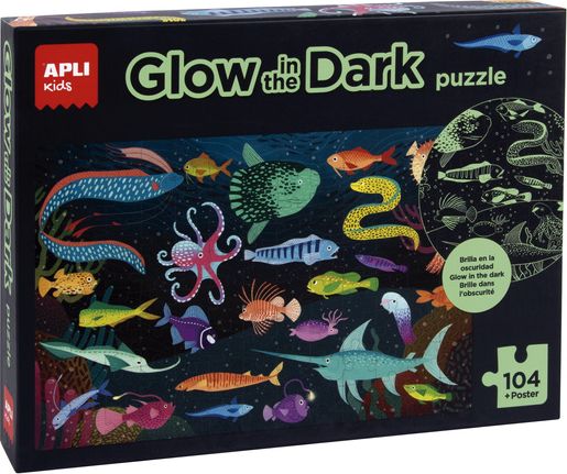 Apli Kids Puzzle świecące w ciemności Apli Kids - Ocean 5+