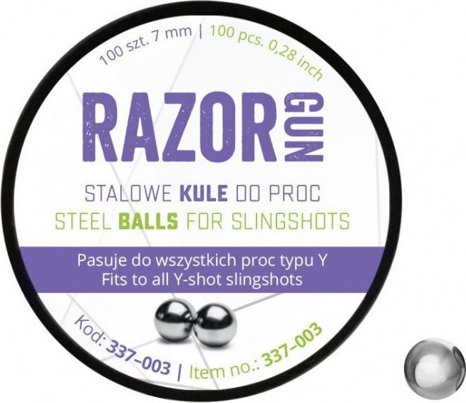 Kulki do procy RazorGun 7 mm 100 szt. (337-003)