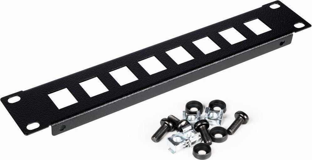Equip Equip Patchpanel 10" mit Keystone Montage 1U, schwarz