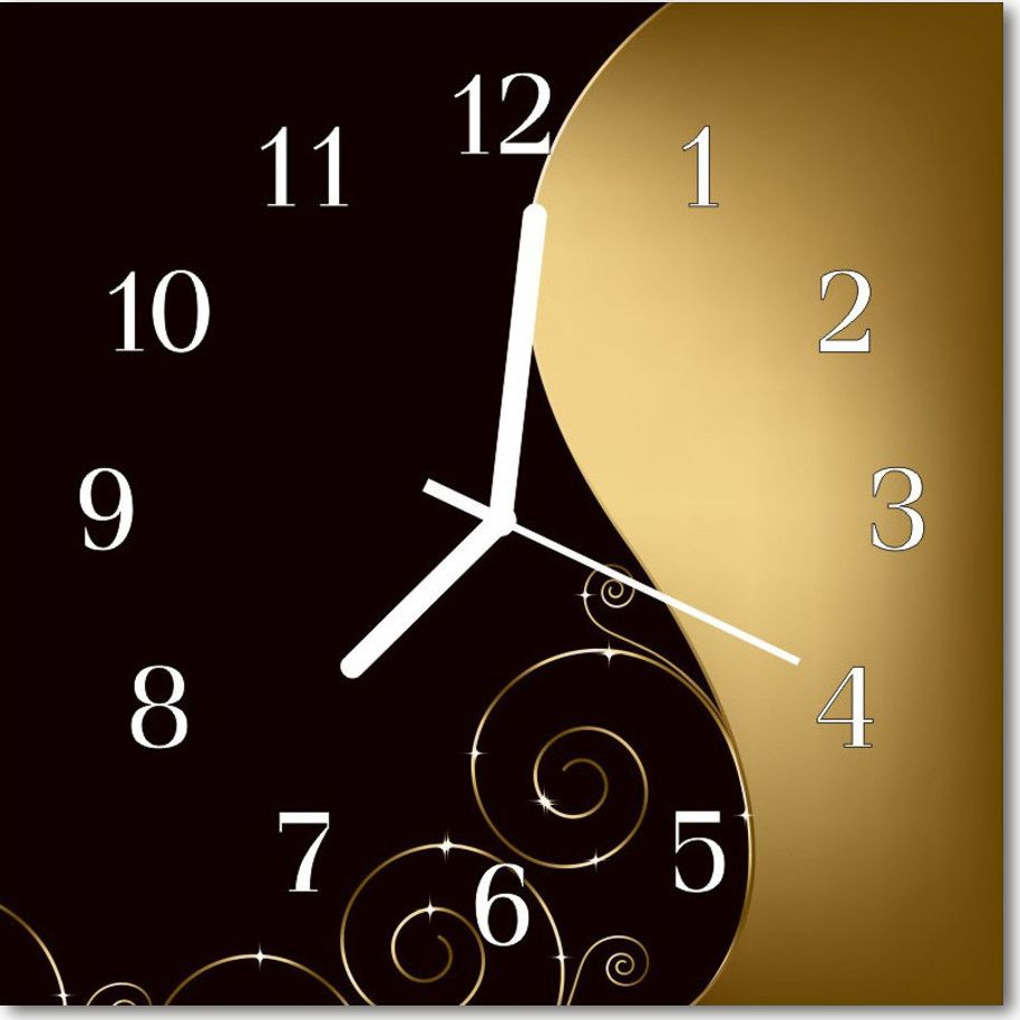 Tulup Zegar szklany ścienny Sztuka abstrakcyjna Sztuka 30x30 37644642