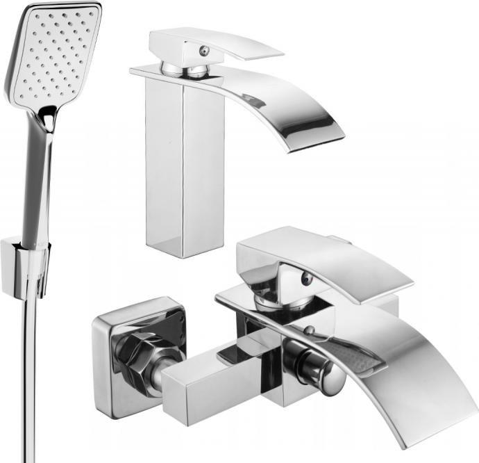 Bateria wannowa Mexen Mexen Aries R62 zestaw wannowy, chrom - 744803R62-00