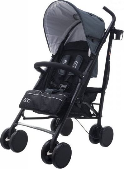 Wózek EURObaby Wózek Eko Swiss Design 300D Dark grey