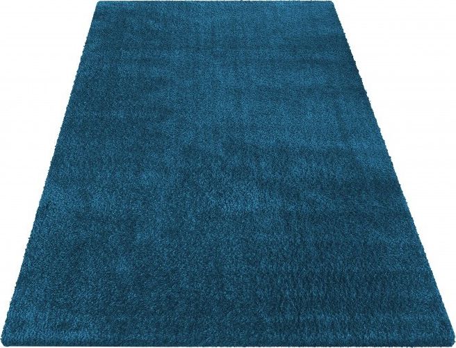 Dywany TURPOL Dywan do salonu Shaggy jednokolorowy Niebieski Morski KAMEL 200x290 cm