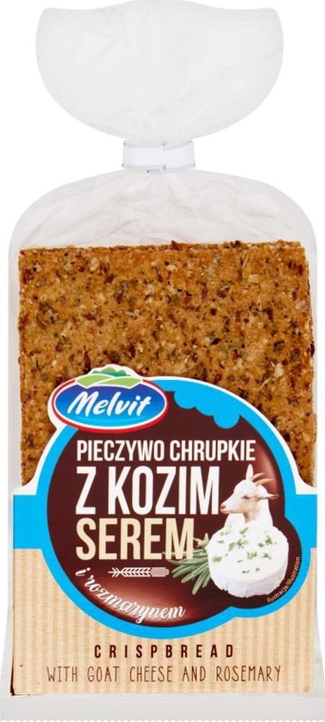 Melvit Pieczywo chrupkie żytnie z kozim serem i rozmarynem 130 g