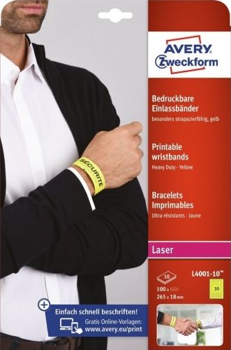 Avery Zweckform Opaski identyfikacyjne 265x18 (L4001-10)