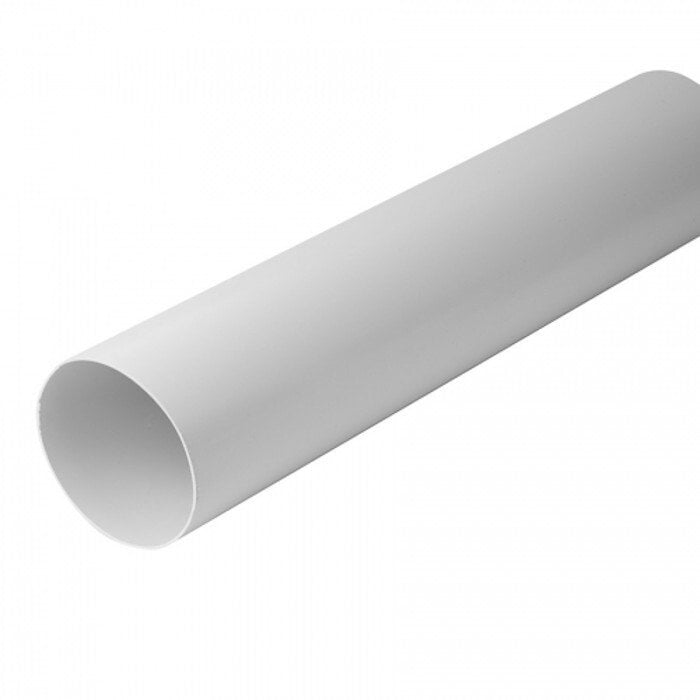 VENTILATION DUCT 125MM 0,5M ABS WHITE