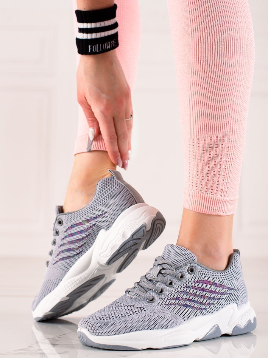 Shelovet Buty sportowe damskie Shelovet szare : Rozmiar - 38