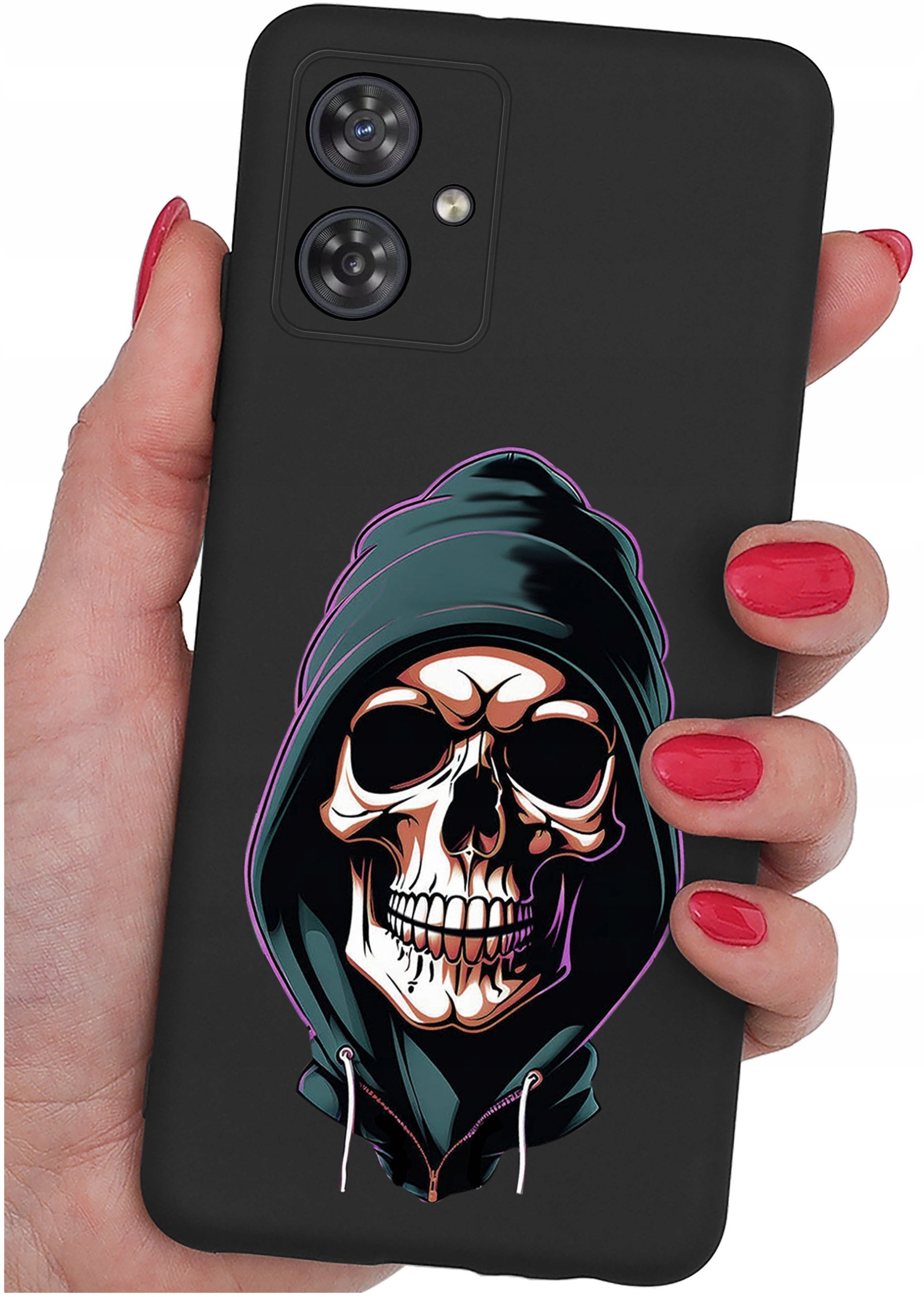 Etui do Motorola G54 5G|Power Edition WZORY |SILIKONOWE MATT CASE + SZKŁO