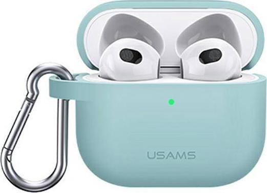 Usams USAMS Etui ochronne do AirPods 3 silicon zielony/green BH741AP04 (US-BH741)