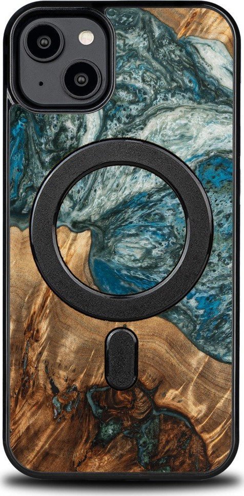 BeWood Etui Bewood Unique na iPhone 14 Plus - Planets - Ziemia z MagSafe