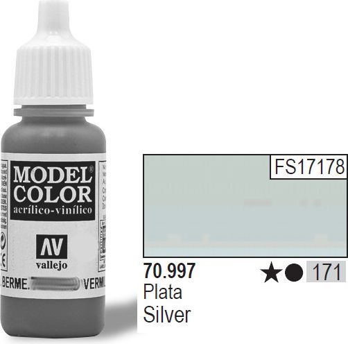 Vallejo Farba Nr171 Silver 17ml - 70997