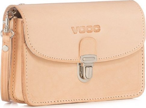 VOOC Nerka saszetka skórzana do paska Vintage P111 NATURAL