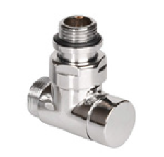 Terma Zawór kątowy odcinający 1/2" GZ biały - TGZOBI006