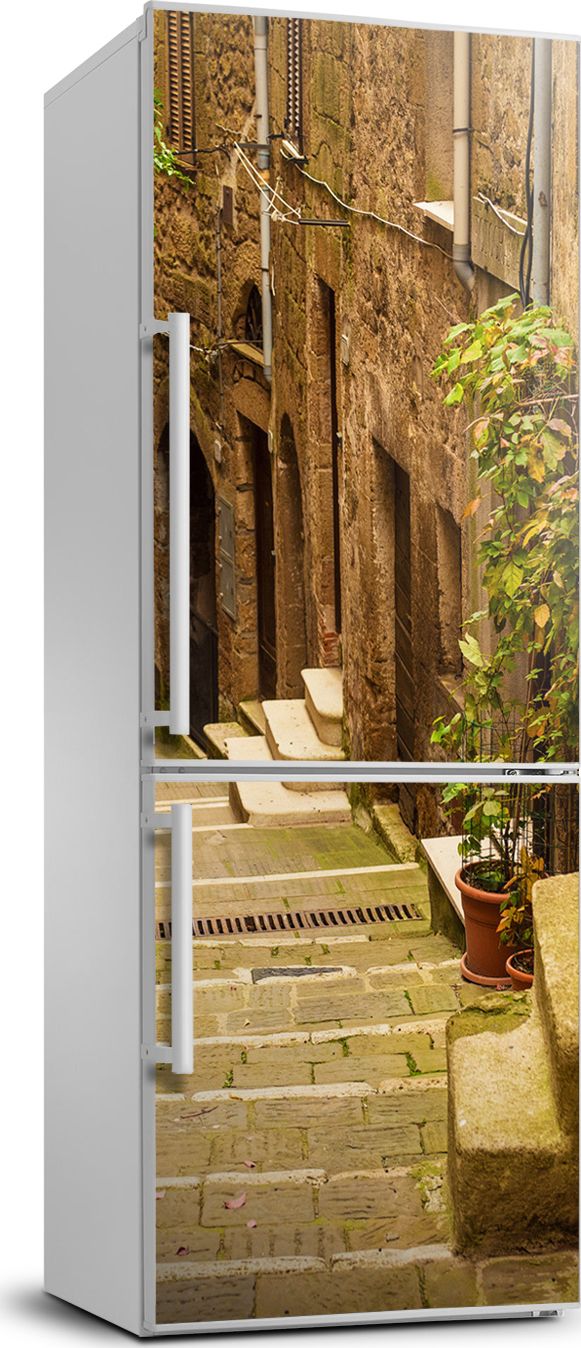 Tulup Naklejka samoprzylepna na lodówkę 60x180 cm Włoskie uliczki