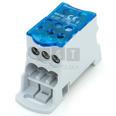 BR125 Blok rozdzielczy mostek na szynę TH 125A ELS Elektrotechnika BR125