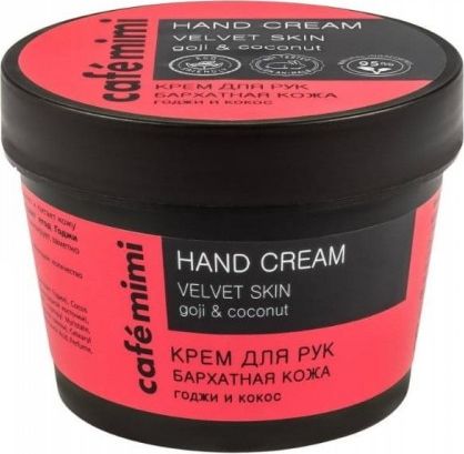 Cafe Mimi Krem do rąk z ekstraktem z jagód goji i olejem kokosowym 110 ml