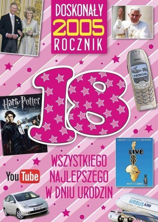 KUKARTKA KARNET 18 URODZINY 2005 V-062