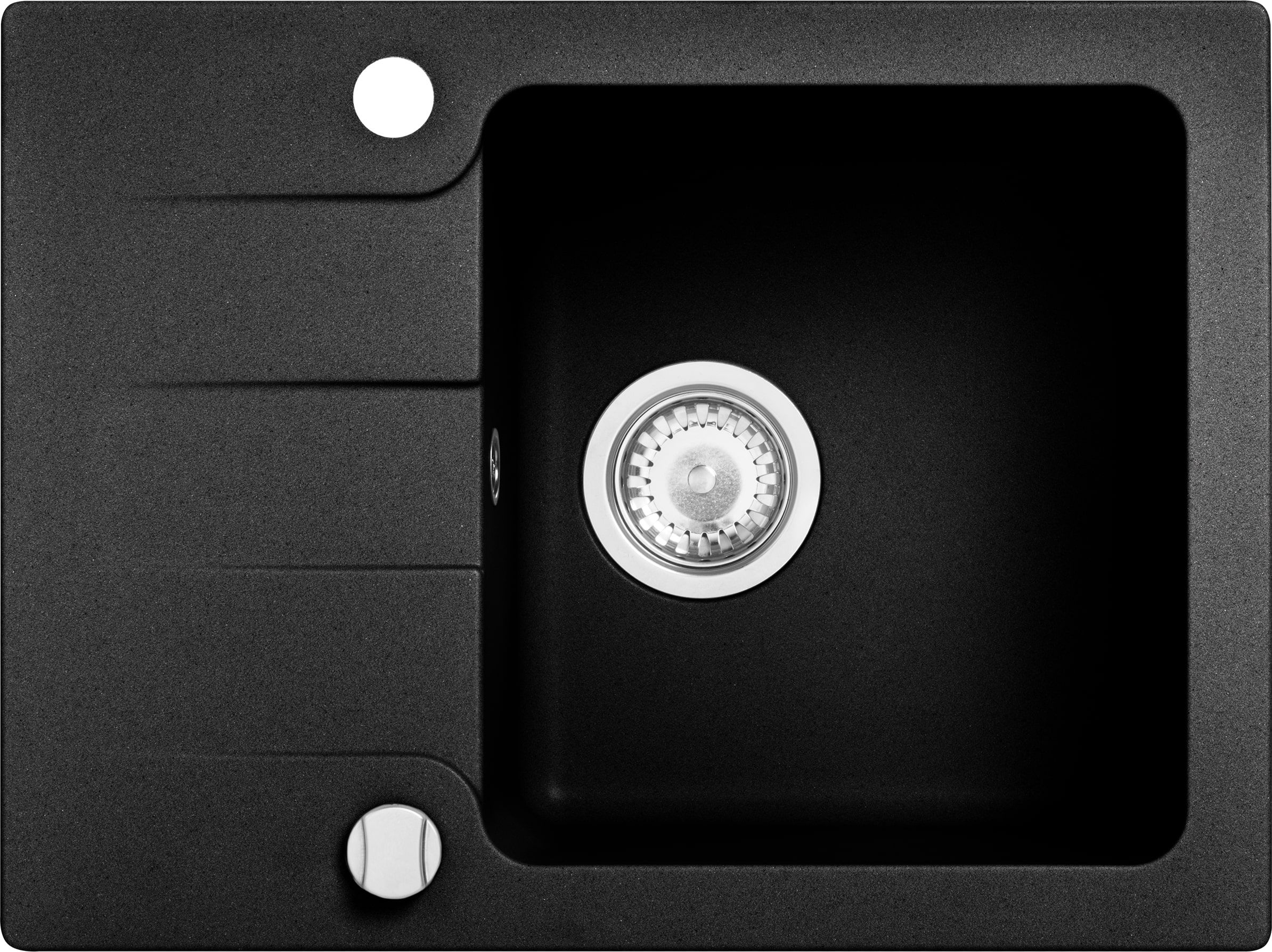 Zlewozmywak Kernau granitowy Kernau KGS C 4558 1B1D Black Metallic