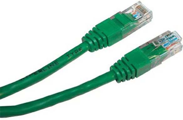 Patchcord, UTP, Cat.6, nieekranowany, 2m, zielony