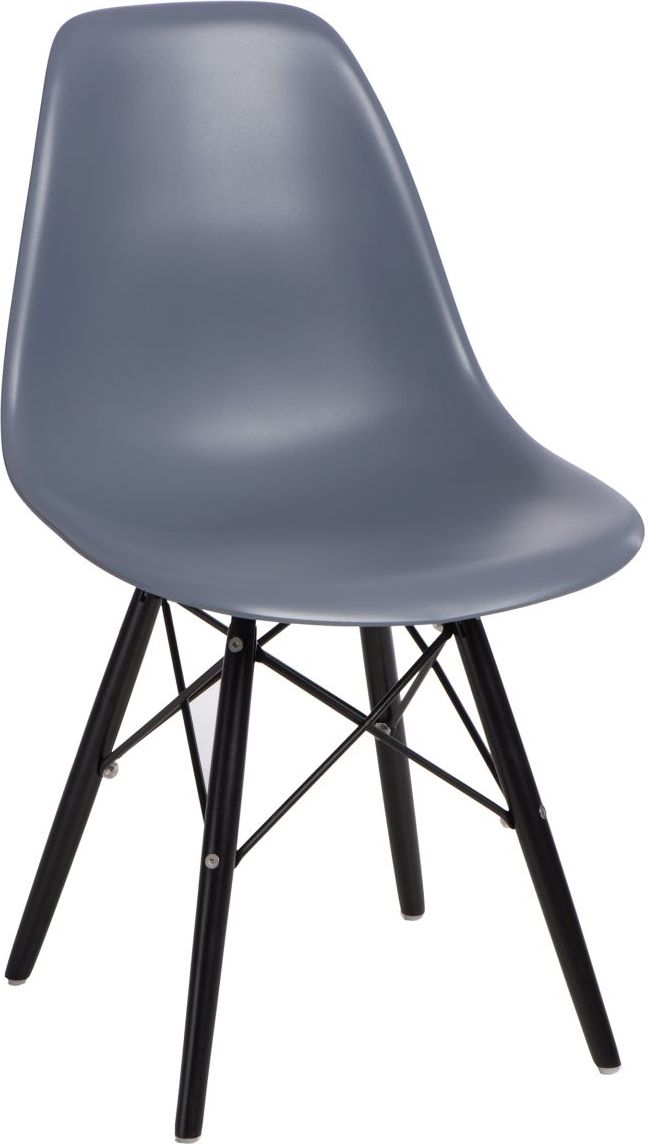 D2 Design Krzesło P016W PP szaro-czarne (84903)