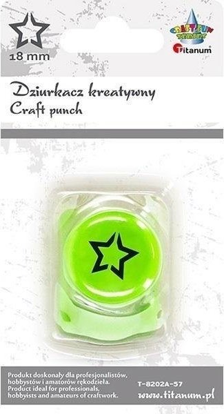Titanum Dziurkacz z motywem 18mm gwiazda