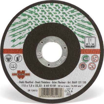 Würth Tarcza do cięcia metalu stali 125x1,0x22.2