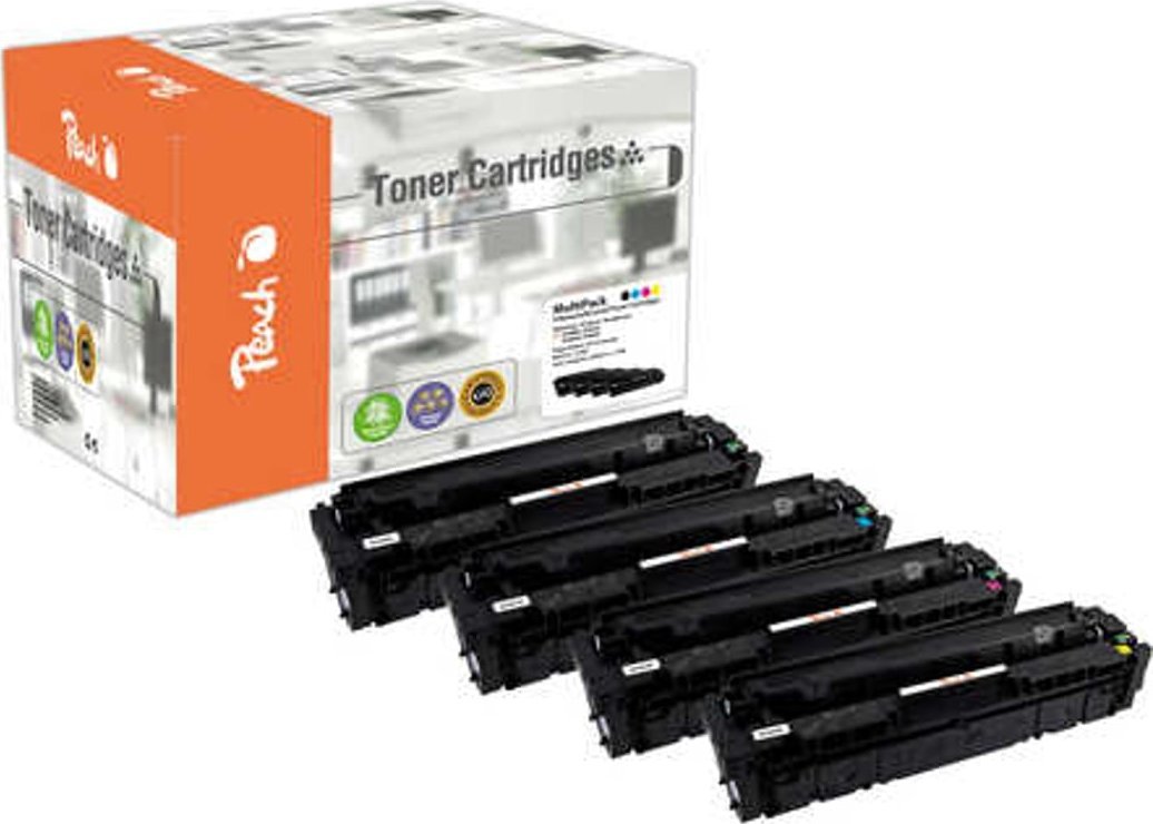 Toner Peach Peach PT707 kaseta z tonerem 4 szt. Czarny, Cyjan, Purpurowy, Żółty