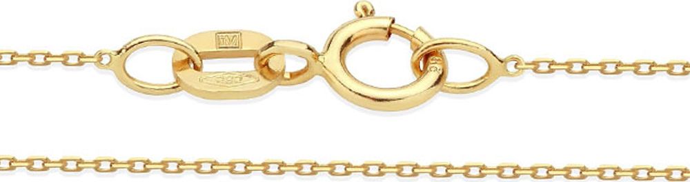 Lovrin Złoty łańcuszek 585 ankier elegancki splot 50cm