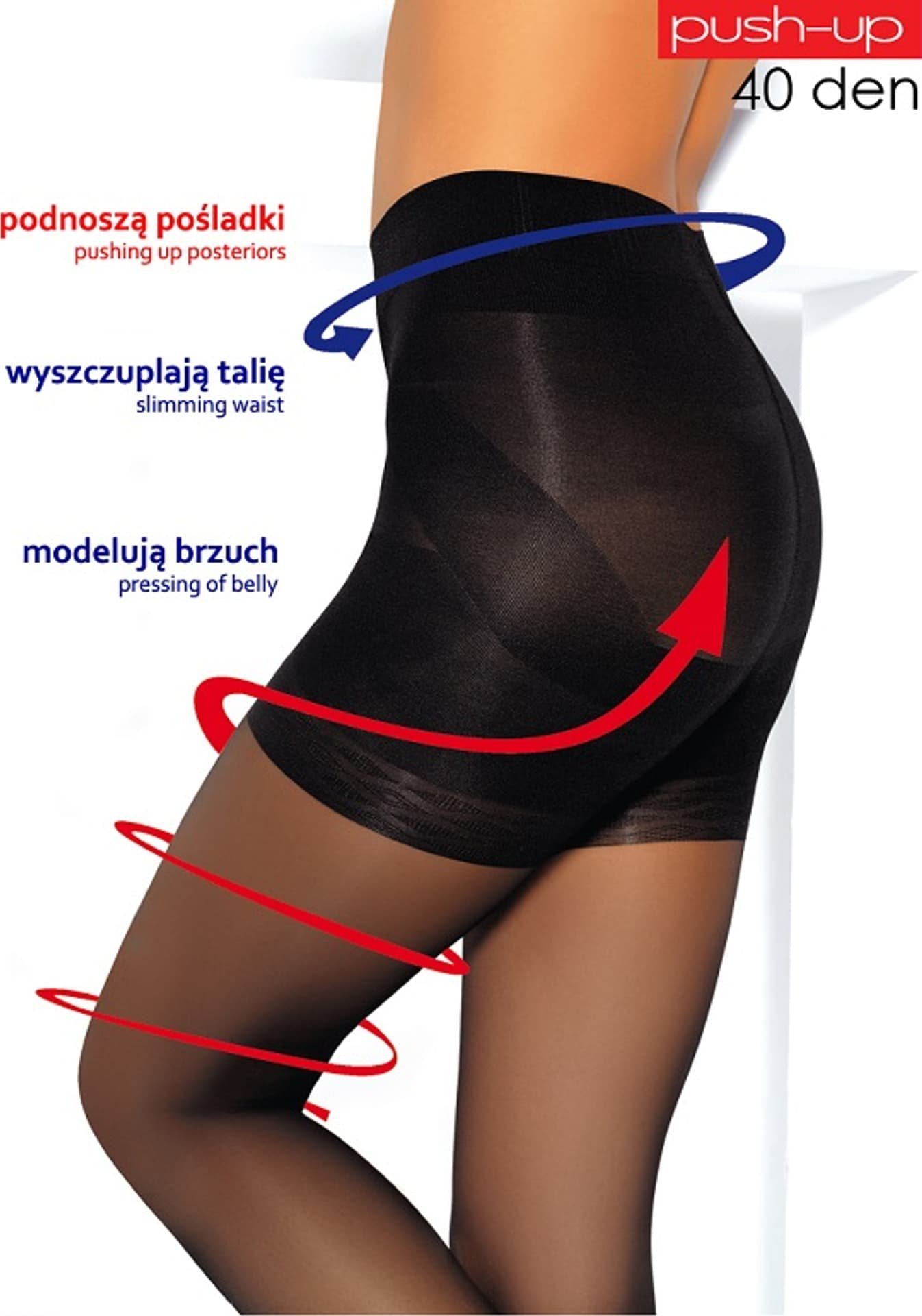 Mona RAJSTOPY MONA PUSH-UP 40 (kolor antilope, rozmiar 2)